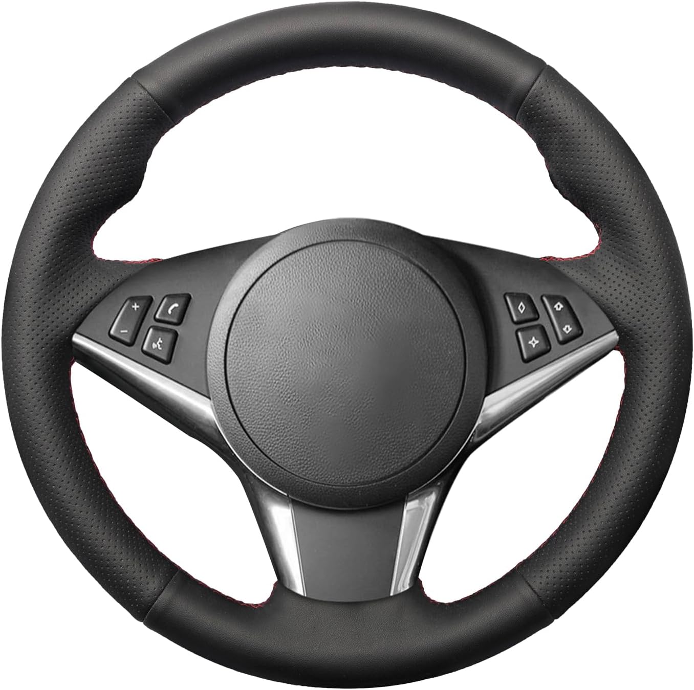 MEWANT Steering Wheel Cover for BMW 5 Series E60 E61 E63 E64