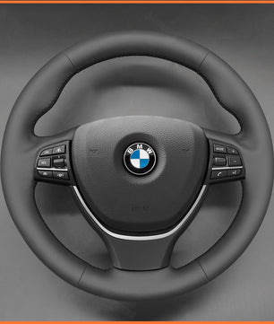 MEWANT steering wheel cover for BMW 5 Series F10 F11 F07 6 Series F12 F13 F06 7 Series F01 7 Series F02