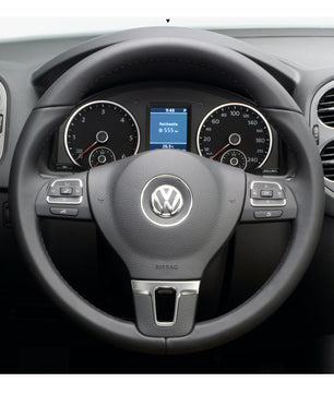 MEWANT Lenkradbezug für VW Golf 5 Polo Jetta Passat Tiguan Touran Caddy EOS