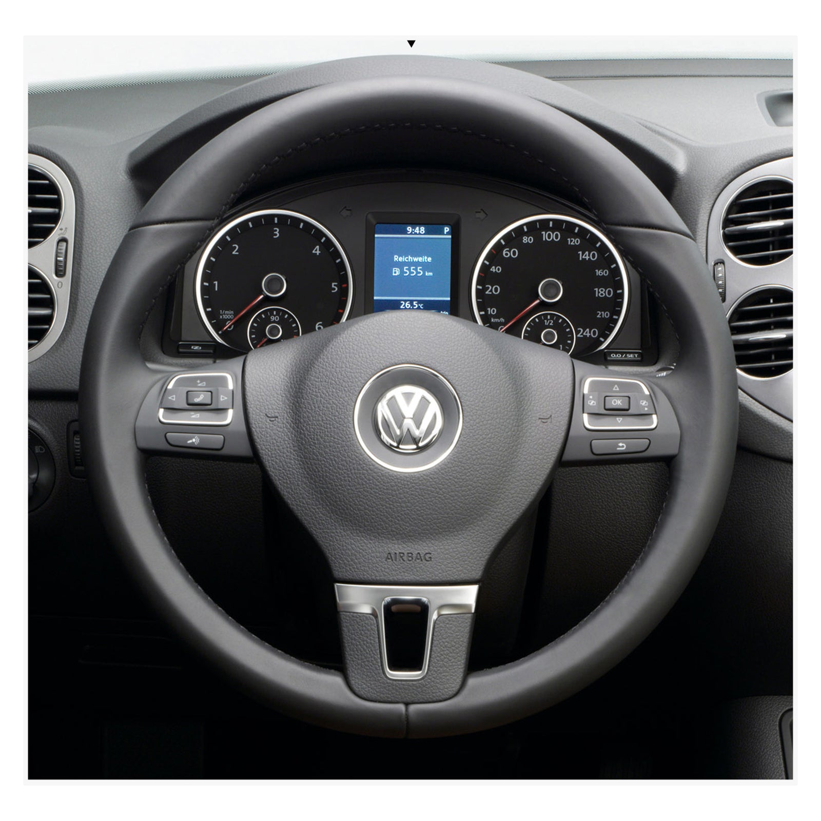 MEWANT steering wheel cover for VW Golf 5 Polo Jetta Passat Tiguan Touran Caddy EOS