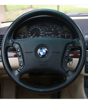 MEWANT steering wheel cover for BMW 3 Series E36 E46 / 5 Series E39 1995-2003 / 7 Series E38 8 Series E31 / X3 E83 E53 2000-2006