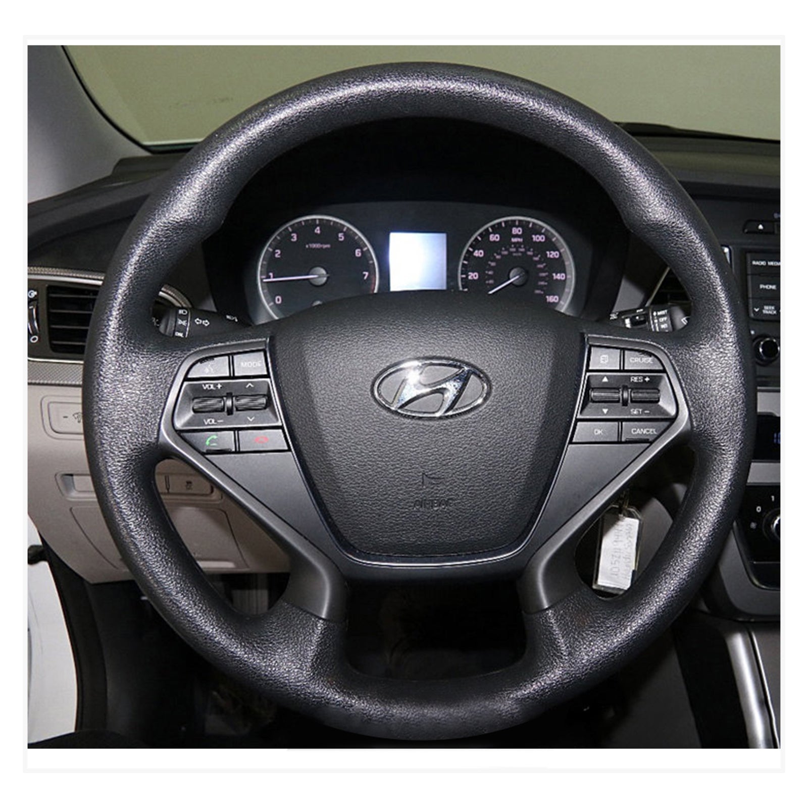 MEWANT Steering Wheel Cover for Hyundai Sonata (4-Spoke) 2015-2019