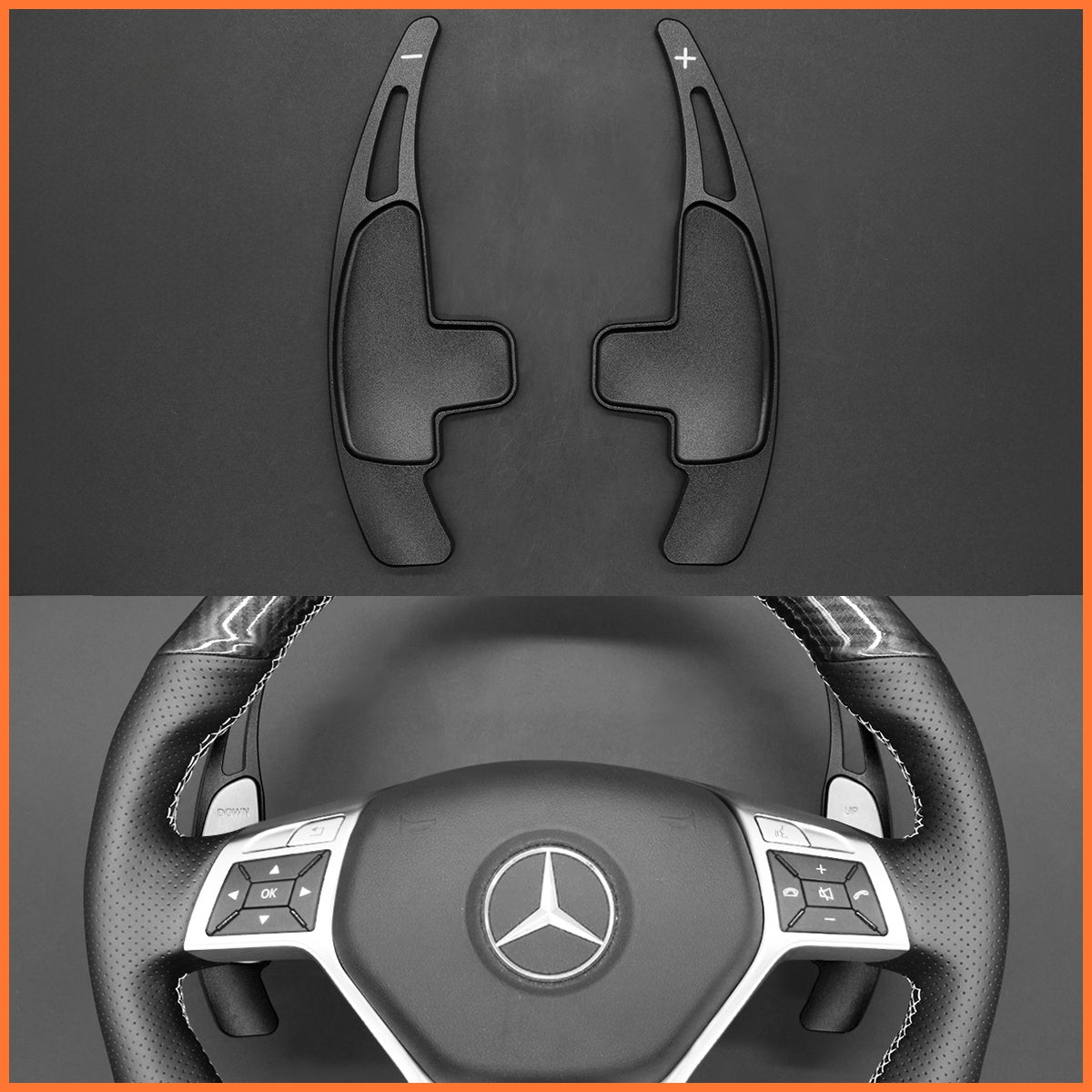 Paddle shifters for Mercedes Benz AMG C117 C218 W204 W212 R231 2012-2016