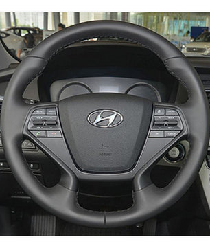 MEWANT Steering Wheel Cover for Hyundai Sonata (4-Spoke) 2015-2019