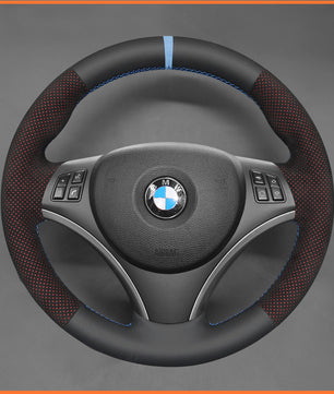 MEWANT steering wheel cover for BMW 1 Series E81 E82 E87 E88 2008-2012/3 Series E90 E91 E92 E93 2006-2011
