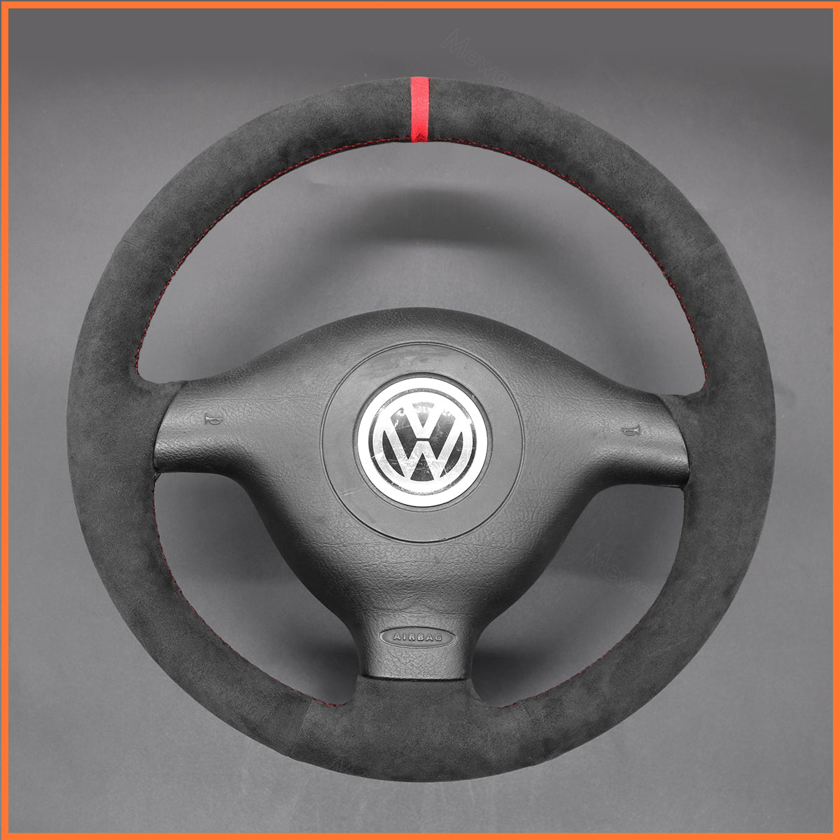 MEWANT steering wheel cover for VW Golf 4 Passat B5 Variant Polo Bora Sharan