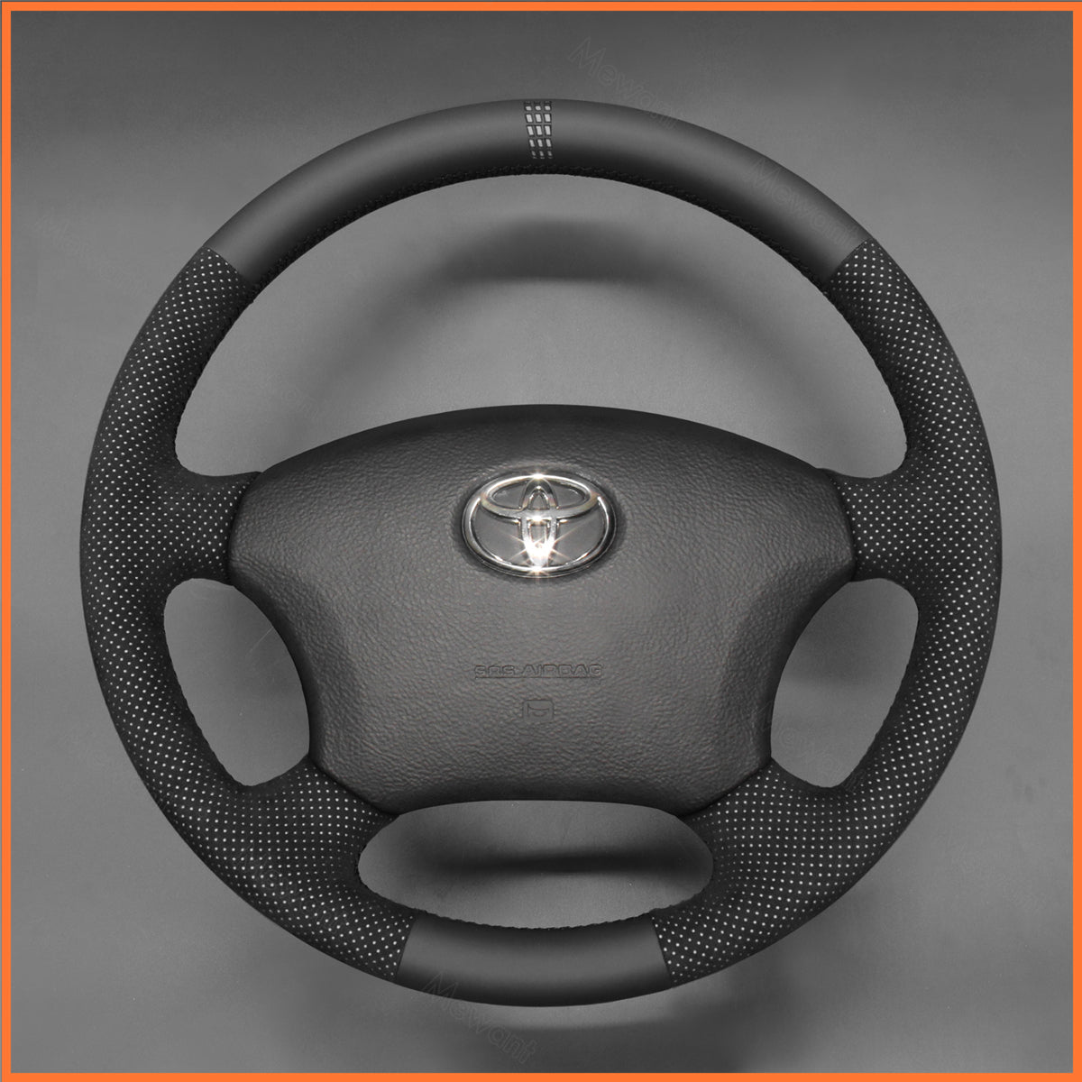 MEWANT Steering Wheel Cover for Toyota Camry Highlander Land Cruiser Fortuner Tacoma Tundra 2002-2007