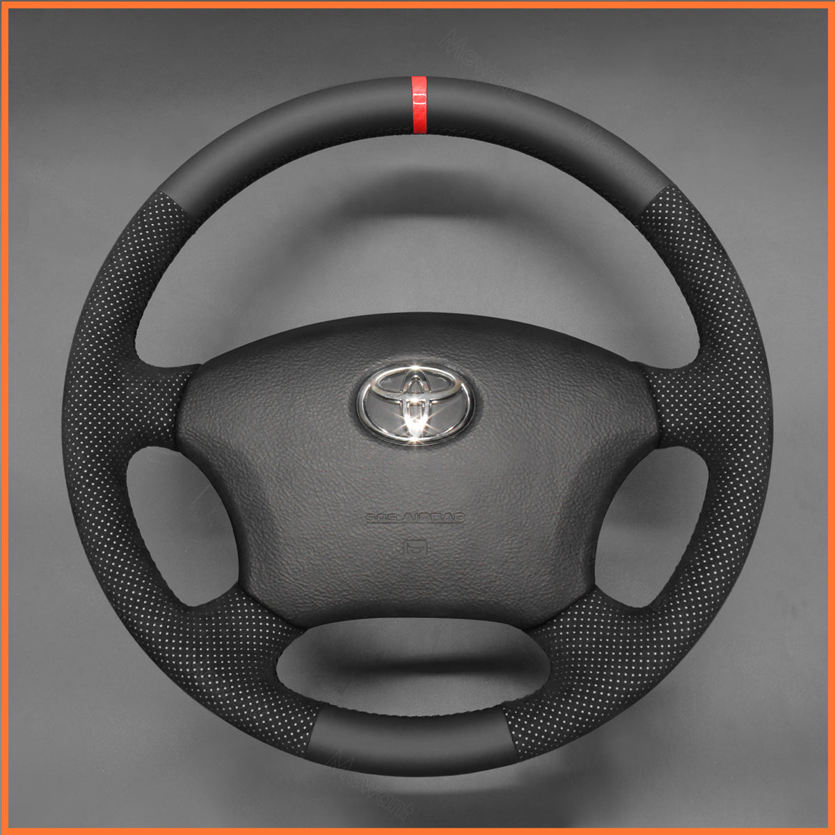 MEWANT Steering Wheel Cover for Toyota Camry Highlander Land Cruiser Fortuner Tacoma Tundra 2002-2007