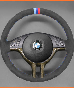 MEWANT Steering Wheel Cover for BMW 3 Series E46 / 3 Series E46 5 Series E39 / X5 E53 1999-2003