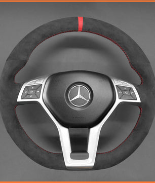MEWANT Steering Wheel Cover for C-Class W204 / E-Class W212 / CLS-Class C218 / GLA 45 AMG X156 2015