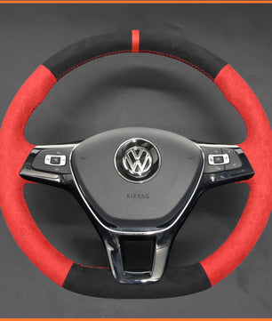 MEWANT Lenkradbezug für Volkswagen VW Passat Golf 7 Polo Arteon Tiguan Touareg
