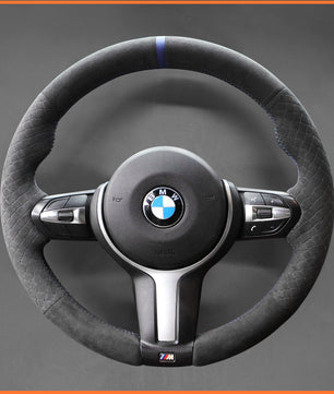MEWANT Steering Wheel Cover for BMW (M Sport) 1 Series F20 F21 2 Series F45 3 Series F30 4 Series F32 5 Series F10 6 Series F12