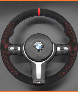 MEWANT Steering Wheel Cover for BMW (M Sport) 1 Series F20 F21 2 Series F45 3 Series F30 4 Series F32 5 Series F10 6 Series F12