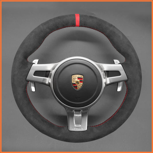MEWANT Lenkradbezug für Porsche 911 (991)  / Boxster (981) 2009-2016 / Cayman (981) / Cayenne  / Panamera 2013-2016