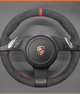 MEWANT Lenkradbezug für Porsche 911 (991) / Boxster (981) / Cayman (981) / Cayenne / Panamera 2010-2016