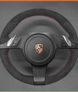 MEWANT Lenkradbezug für Porsche 911 (991) / Boxster (981) / Cayman (981) / Cayenne / Panamera 2010-2016