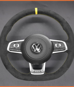 MEWANT Lenkradbezug für Volkswagen VW Golf Jetta Polo Scirocco Arteon Passat Tiguan T-Roc（