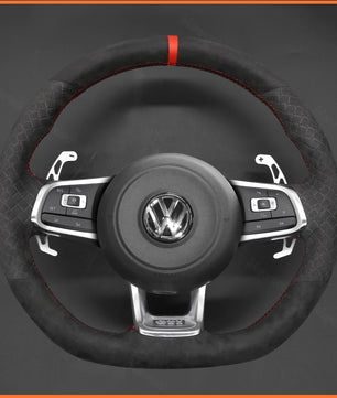 MEWANT Lenkradbezug für Volkswagen VW Golf Jetta Polo Scirocco Arteon Passat Tiguan T-Roc（