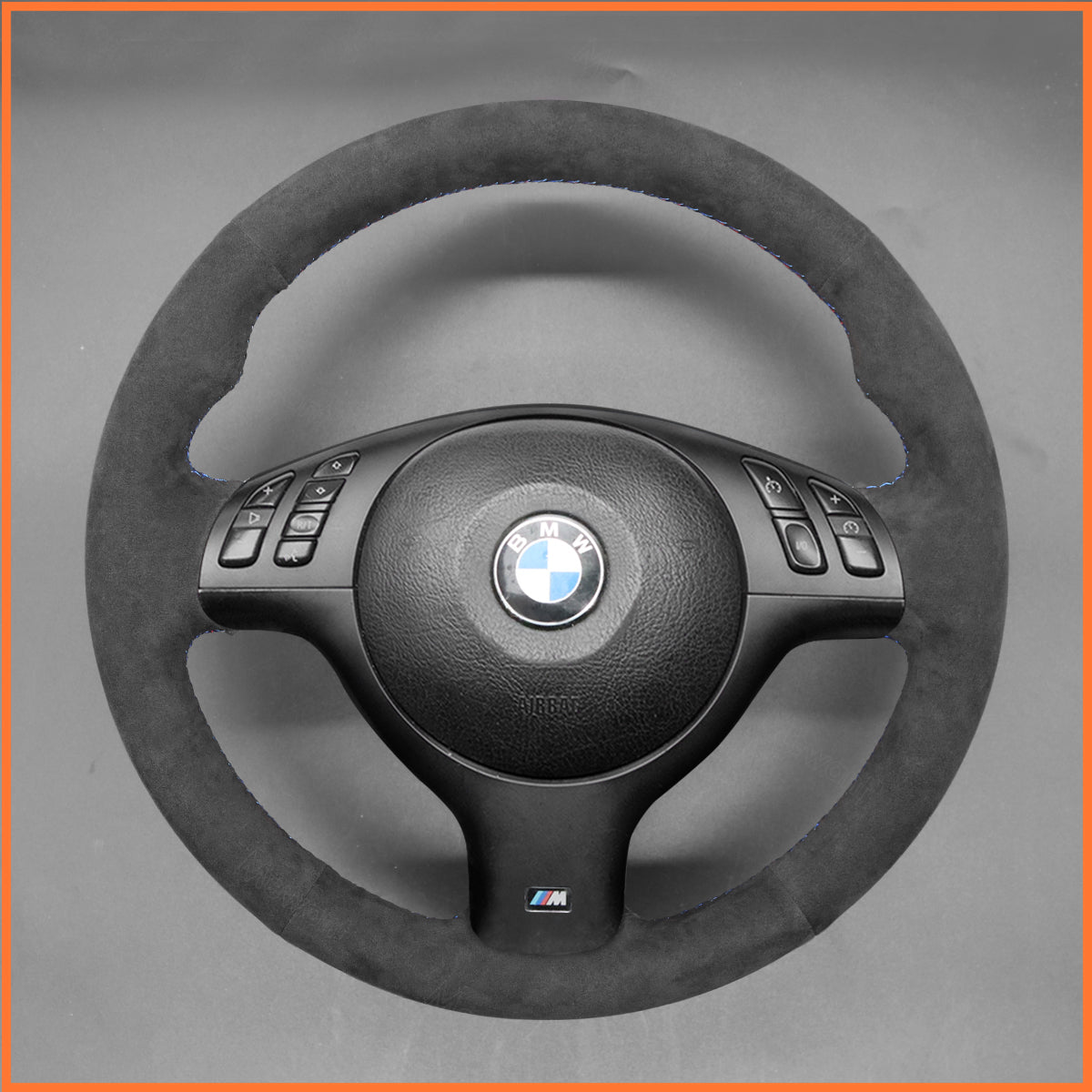 MEWANT Steering Wheel Cover for BMW 3 Series E46 E46 E45 2000-2004 / 5 Series E39 M3 E46 M5 E39 2000-2003