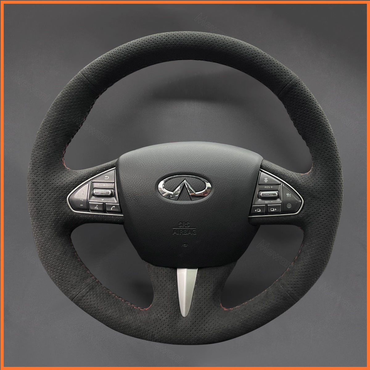 MEWANT Steering Wheel Cover for Infiniti Q50 2014-2018