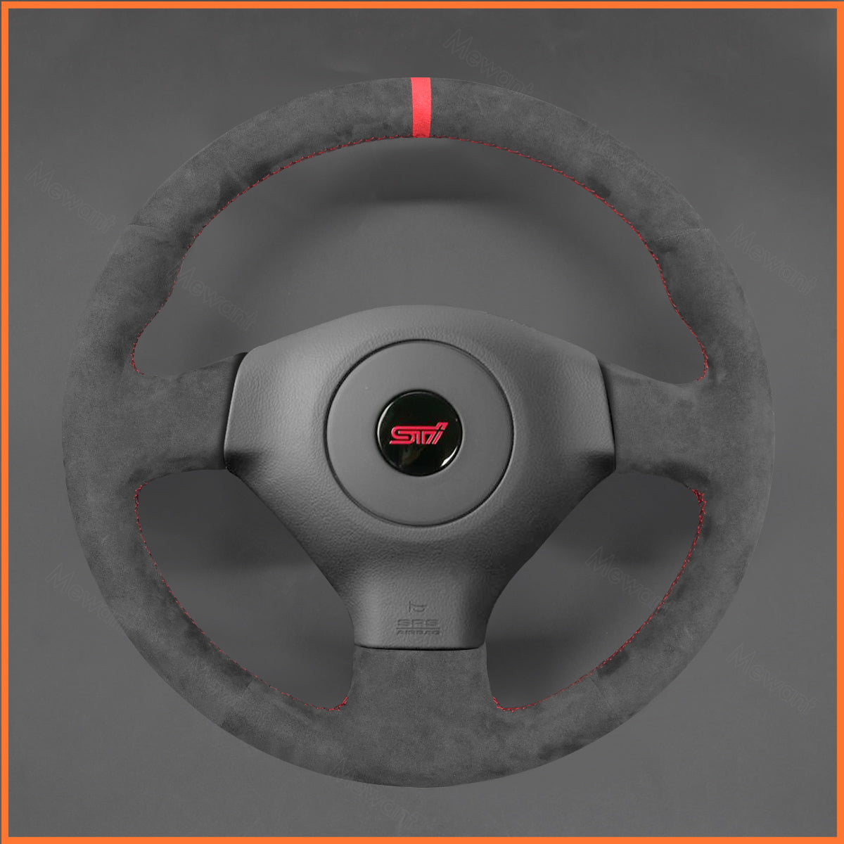 MEWANT Steering Wheel Cover for Subaru Forester Impreza WRX (WRX STI) Legacy Outback 2005-2007