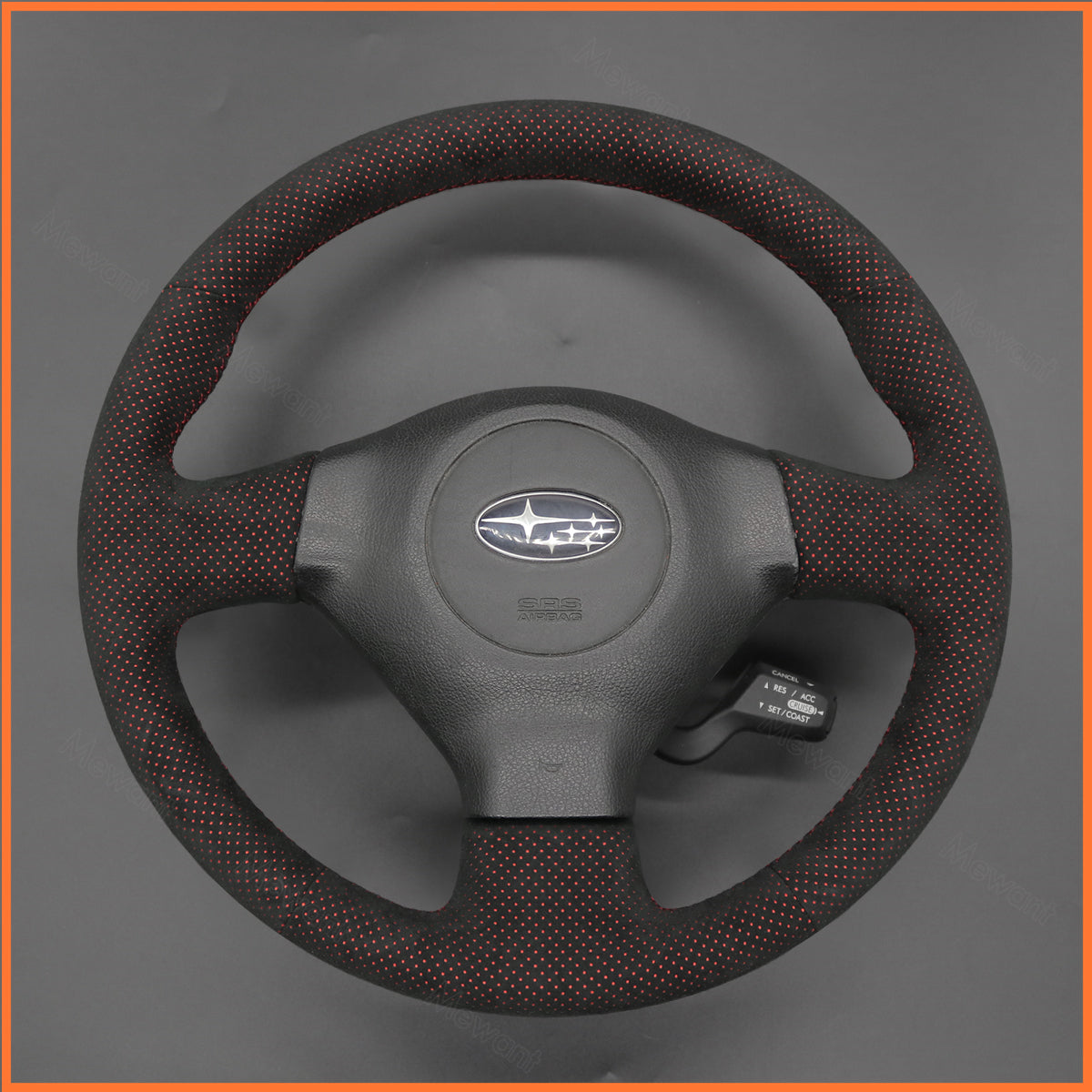 MEWANT Steering Wheel Cover for Subaru Forester Impreza WRX (WRX STI) Legacy Outback 2005-2007