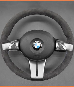 MEWANT steering wheel cover for BMW Z4 E85 (Roadster) 2003-2008 / Z4 E86 (Coupe) 2005-2008