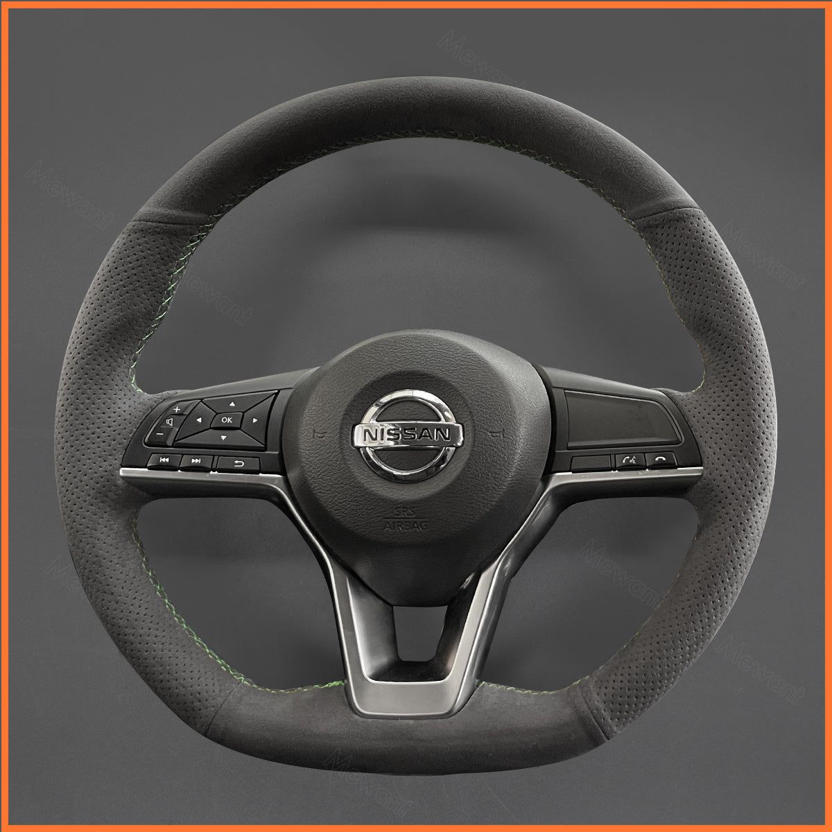 MEWANT Lenkradbezug für Nissan Skyline GT-R R34 1998-2002 / 200SX S15 2001-2002 / Silvia S15 1999-2000