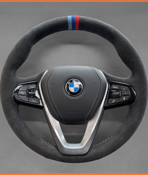 MEWANT steering wheel cover for BMW 1 Series F40 / 2 Series F44 / 3 Series G20 G21 / 5 Series G30 G31 / / i4 IX3 X5 X6 X7 Z4 2019-2024