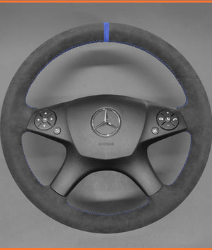 MEWANT Steering Wheel Cover for Benz W204 C-Class 2007-2010 Benz C280 C230 C180 C260 C200 C300