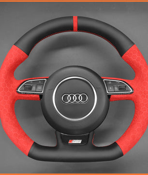 MEWANT Steering Wheel Cover For Audi A5 A7 RS S3 S4 S5 S6 S7 SQ5