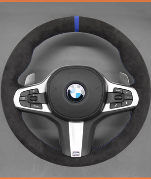 MEWANT Steering Wheel Cover for BMW M Sport F40 F44 G20 G22 G30 G32 G11 G14 i4 G26 X3 G01 iX3 X4 X5 X6