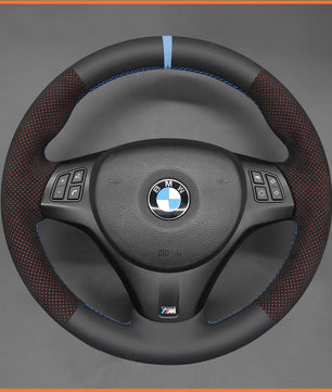 MEWANT steering wheel cover for BMW 1 Series E87 E81 E82 E88 E82 3 Series E90 E91 E92 E93