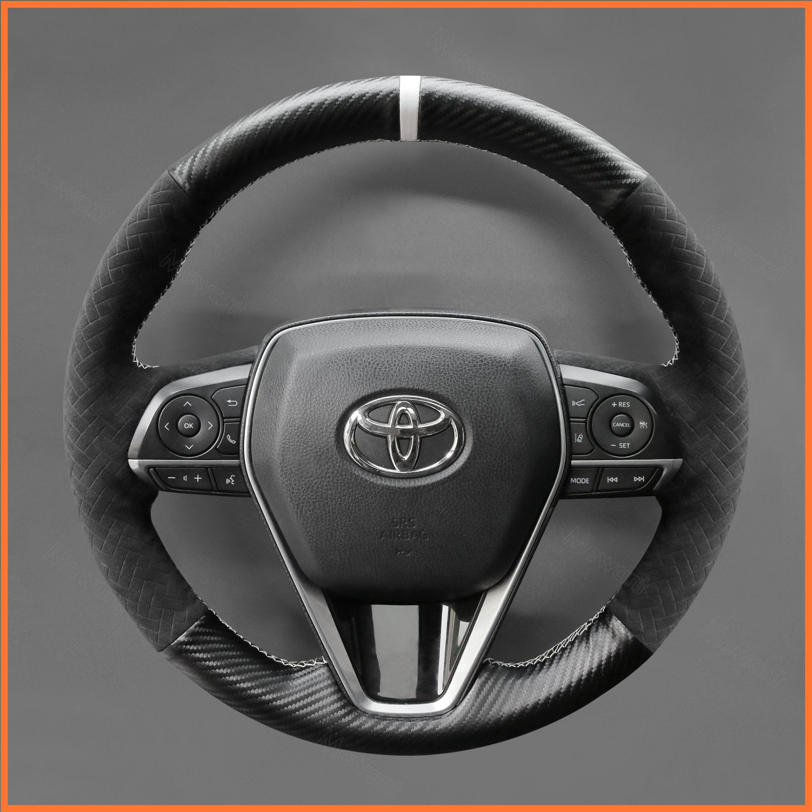 MEWANT Steering Wheel Cover for Toyota Corolla XII (E210) / Corolla Cross / Camry / RAV4