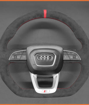 MEWANT Steering Wheel Cover for Audi Q3 (F3) RS Q5 SQ5 Q7 SQ7 Q8 SQ8 RS Q8