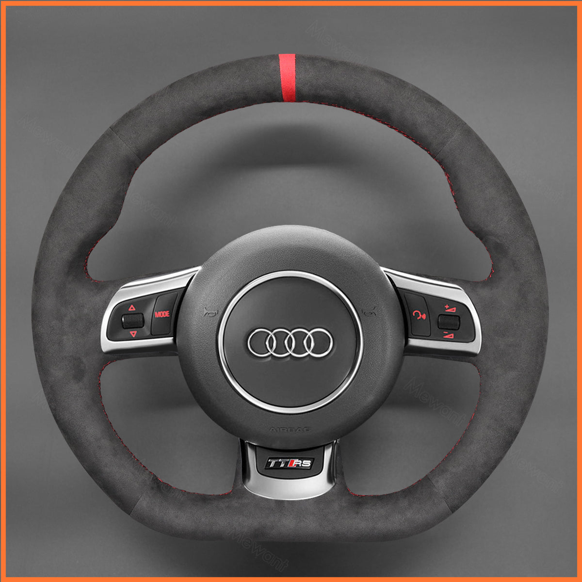 MEWANT Steering Wheel Cover For Audi TT RS (8J) Coupe R8 RS