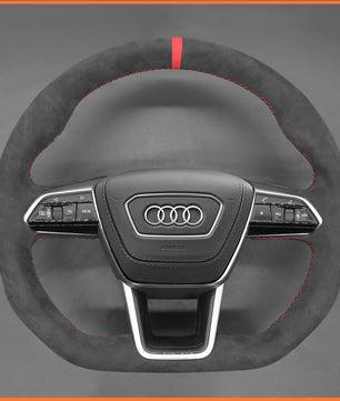 MEWANT Steering Wheel Cover for Audi A6 A7 S6 S7 RS E-Tron RS E-tron GT