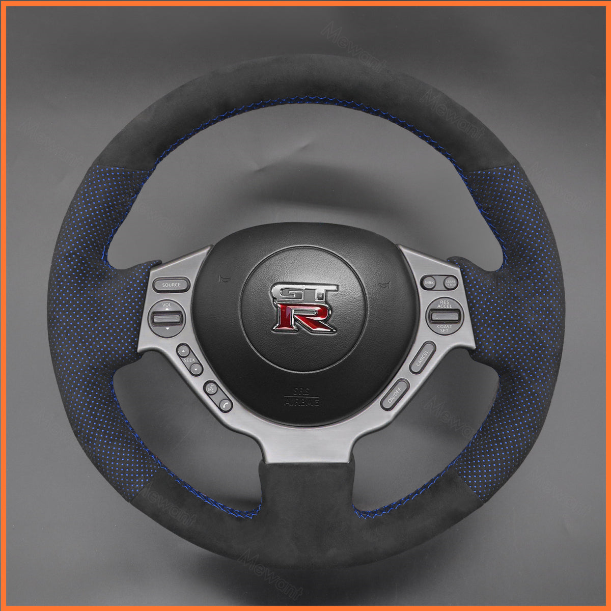 MEWANT Steering Wheel Cover for Nissan GTR GT-R (Nismo) 2008-2016