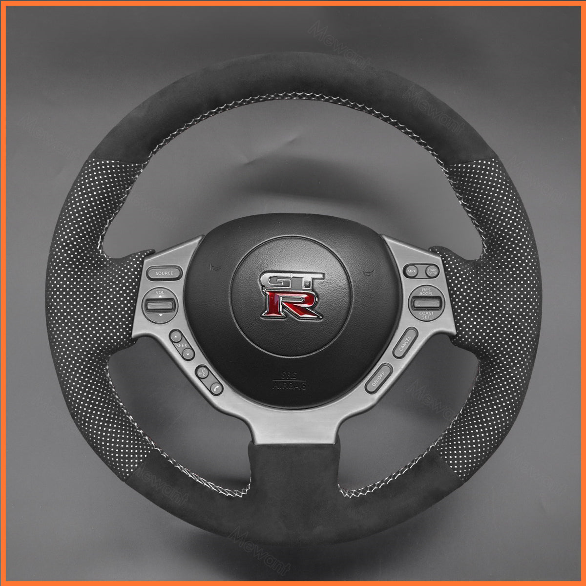 MEWANT Steering Wheel Cover for Nissan GTR GT-R (Nismo) 2008-2016