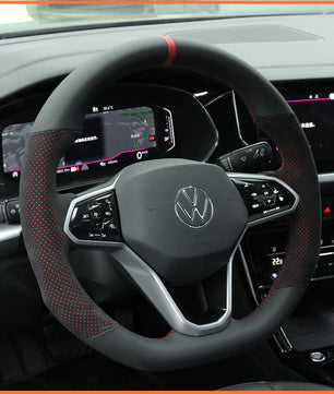MEWANT Lenkradbezug für VW Golf 8 (R-Line) Golf GTI 8 Arteon Tiguan Touareg