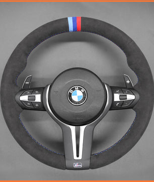 MEWANT steering wheel cover for BMW M2 F87 2016-2021 / M3 F80 M4 F82 F83 2014-2020 / M5 F10 M6 F06 F12 F13 / 2012-2018