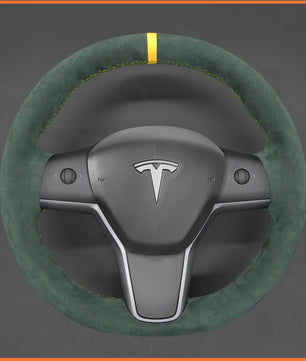 MEWANT Lenkradbezug für Tesla Model 3 2019-2023 / Model Y 2021-2023
