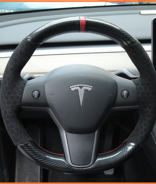 MEWANT Steering Wheel Cover for Tesla Model 3 2019-2023 / Model Y 2021-2023