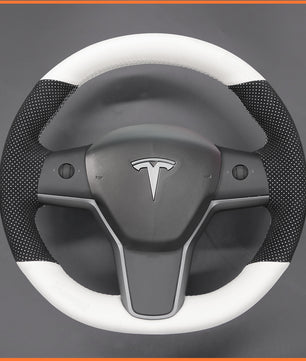 MEWANT Lenkradbezug für Tesla Model 3 2019-2023 / Model Y 2021-2023