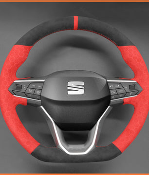 MEWANT Lenkradbezug für SEAT Leon IV 2020-2022 / Ibiza 6F 2021-2022 / Ateca 2020-2022 / Arona 2021-2022 / Tarraco 2020-2022
