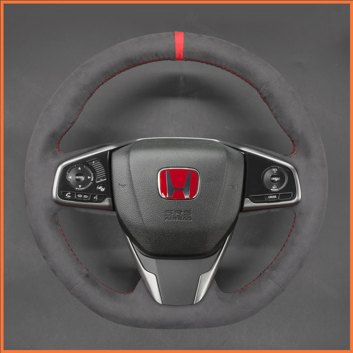 MEWANT steering wheel cover for Honda Civic (Type R) 2017-2020