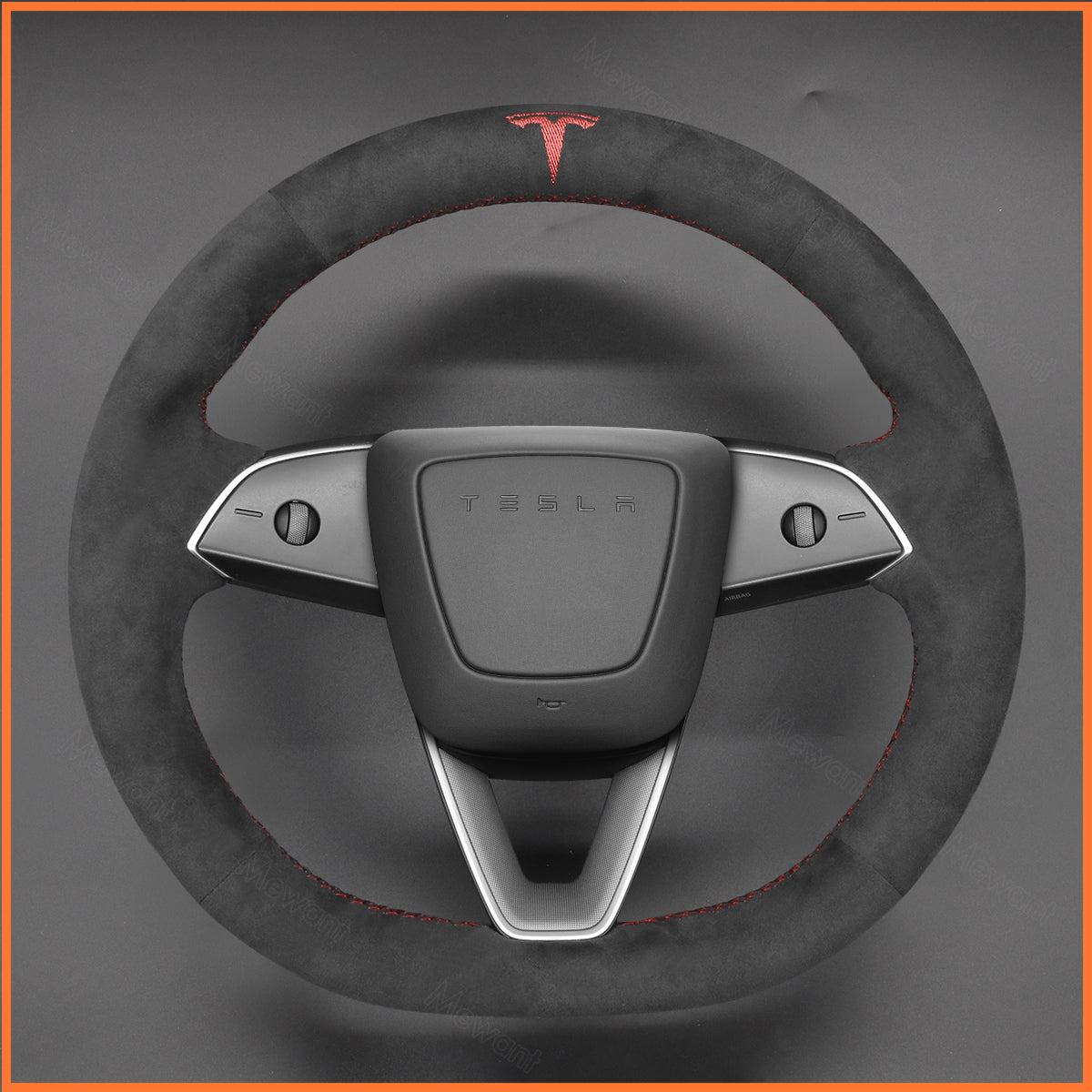 MEWANT Steering Wheel Cover for Tesla Model 3 Highland 2023-2025 / Tesla Model Y 2025