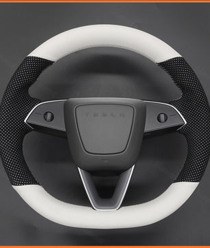 MEWANT Steering Wheel Cover for Tesla Model S 2022-2023 / Model X 2022-2023