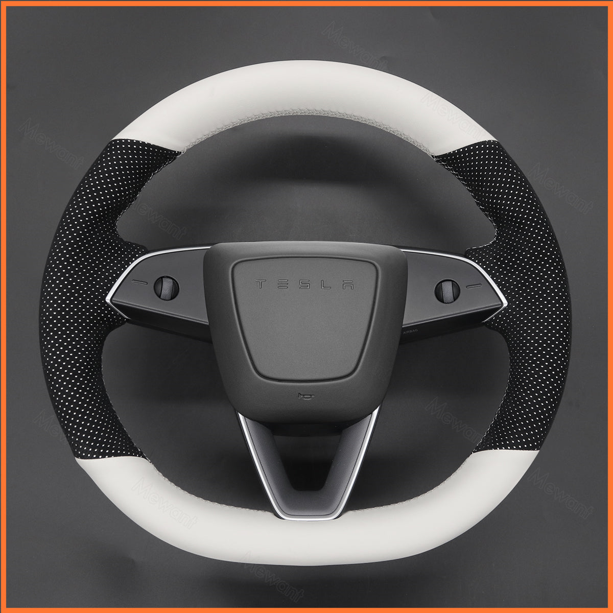 MEWANT Steering Wheel Cover for Tesla Model 3 Highland 2023-2025 / Tesla Model Y 2025