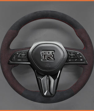 MEWANT Steering Wheel Cover for Nissan GT-R GTR 2016-2023